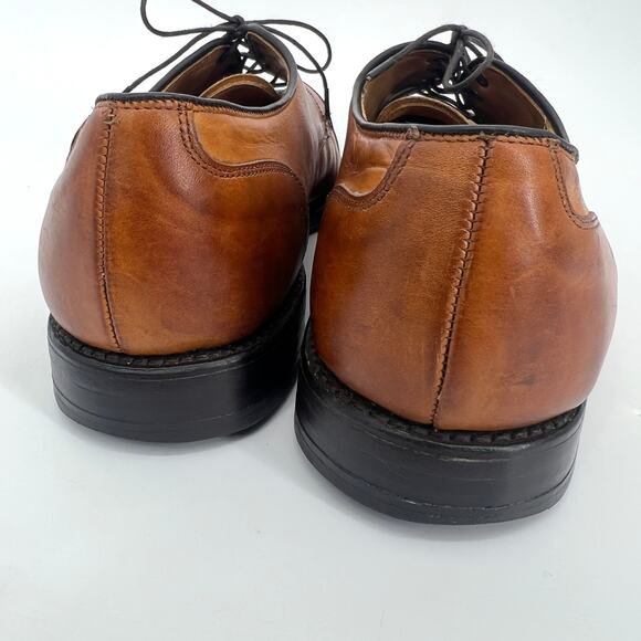 Allen Edmonds Margate Walnut Brown Leather Oxford Dress Shoes 10.5 D Made in USA - Picture 4 of 8
